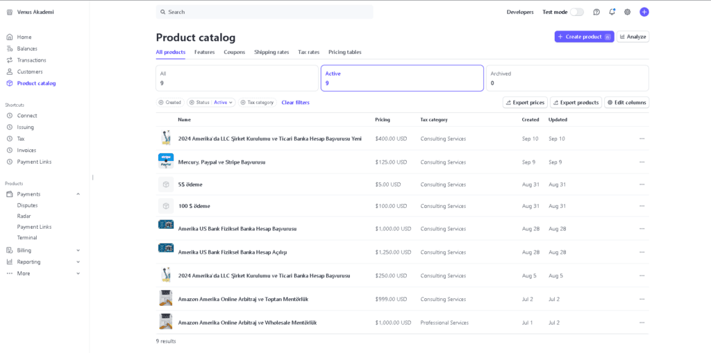 Stripe ile Ödeme Almak