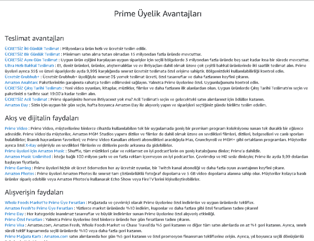 Amazon'da Prime Avantajları Nelerdir?
