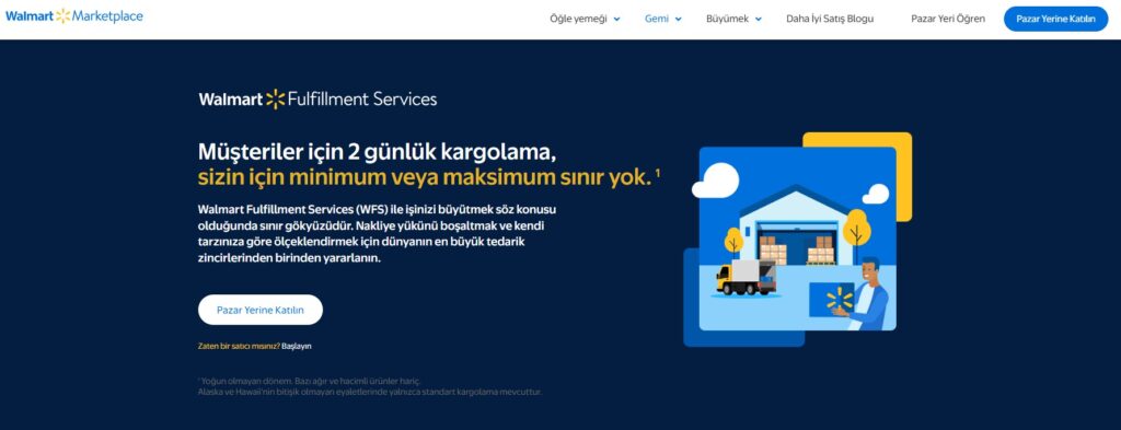 Walmart Fulfillment Hizmetleri 1